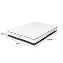 Dreamz Pocket Spring Mattress HD Foam Medium Firm Bedding Bed Top Single 21cm