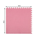 Bopeep EVA Foam Kids Play Mat Floor Kid Crawling Interlocking Home Pink 60x60