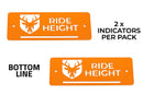 Cruisemaster Air Suspension - Ride Height Indicator Plate (1 Pair) - Bottom Line