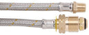 6mm SS Pigtail 1/4" MNPT x POL 450mm