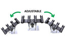 Wilson Hammertone Black Powder Coated Adjustable Removable Bull Bar Rod Holder