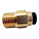 John Guest Brass Straight Adaptor 12mm x 1/2"NPT
