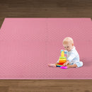 Bopeep EVA Foam Kids Play Mat Floor Kid Crawling Interlocking Home Pink 60x60