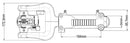 XO Series off road coupling 50mm towball - 3500kg Fixed electric brake