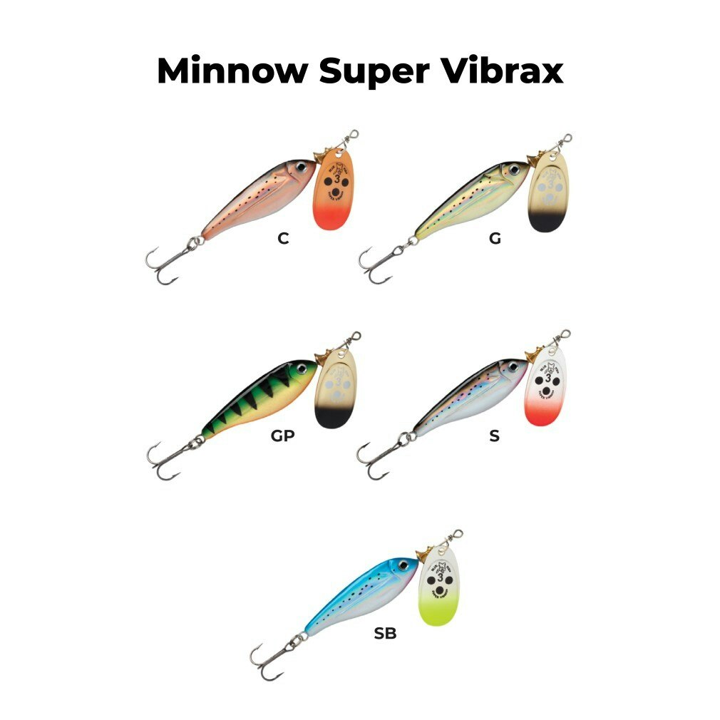 Size 2 Blue Fox Original Vibrax Spinner Lure - 6gm Spinnerbait Fishing Lure