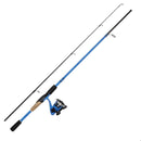 Okuma Steeler XP Blue 6ft 2 Pce Fishing Rod and Reel Combo Spooled with Line