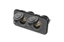 NARVA Dual Flush Mount ACC/ACC Socket Black 81027BL