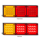 LED Autolamps 280ARRM Stop/Tail/Indicator, 12-24 Volt, Single Blister