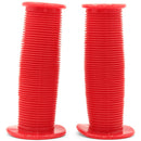 Bikelane 95mm Kids Bike Mushroom Handlebar Grip Pair (Red)
