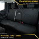 Toyota Prado 250 GXL GP4 Neoprene 2nd Row Seat Covers