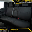 Toyota Prado 250 VX & Altitude GP4 Neoprene 2nd Row Seat Covers