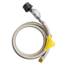 Gasmate Braided Hose & Regulator LCC27 to 5/8"UNF (3/8" SAE) 1200mm