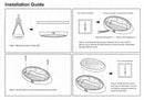 Dreamlighting LED Oval Awning PC Cover Black Base, DC12V, Cool White