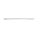 Supa Peg Curved Powder Coat Alum Awning rail (White) 25/32mm 40mm Curve Tube with Roof rail & Spigot