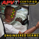 Razorback 4x4 XP7 Heavy Duty Canvas 2x Front Seat Covers suitable for a Toyota Prado 120 (Available)