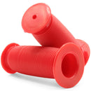 Bikelane 80mm Kids Bike Mushroom Handlebar Grip Pair (Red)