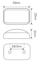 LED Autolamps 58ARM Side Marker 12-24V, Blister Single