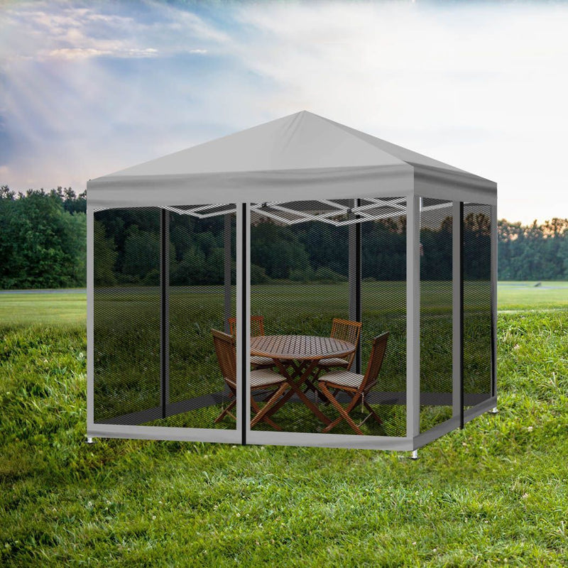 Gazebo with Mesh Walls