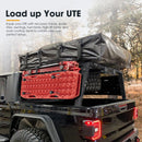 San Hima Universal Ute Tub Rack Steel 3mm + Pair Recovery Tracks Board Red