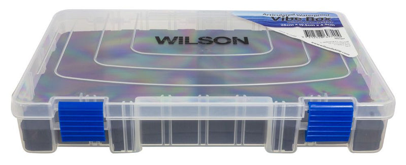 Standard Size Wilson Vibe Fishing Tackle Box with Slotted Foam Base