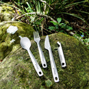 TERRAN 4-Piece Titanium Cutlery Set