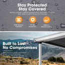 San Hima Car Side Awning 1.4x2m Pull-out Telescoping Poles Waterproof Camping