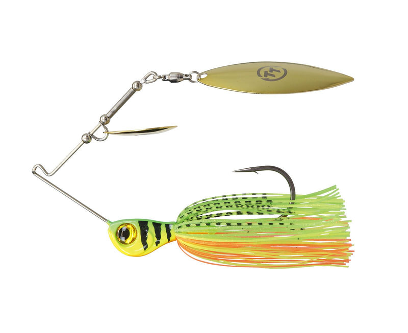 TT Lures 1/2oz Tornado+ Tandem Blade Spinnerbait Lure - FIRETIGER