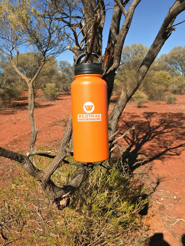 Wildtrak Travel 1L Vacuum Insulated Flask Water Drink Bottle Container Orange