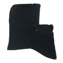 3pc Mens Black Winter Set - Fleece Balaclava, Knit Scarf & Thinsulate Gloves