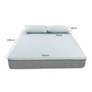 Dreamz Latex Cooling Bed Sheet Set Fitted Pillowcase Washable Summer 3Pcs Queen