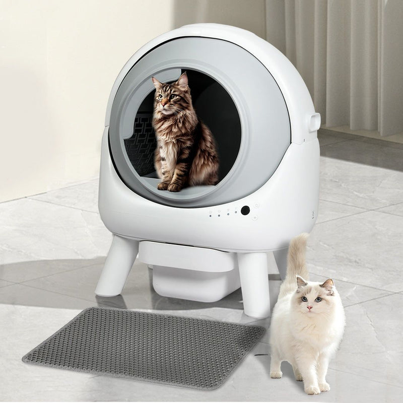 Pawz Cat Litter Box Large Machine Automatic Self Cleaning APP Control White