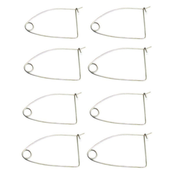 8 x Galvanised Steel Quick Release Bait Clips - Crab Pot Bait Clips