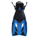 Mirage Gold Series Crystal Kids Dive Fins with Adjustable Heel Strap Blue Size S-XL
