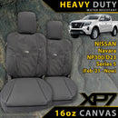 Nissan Navara NP300 Series 5 Heavy Duty XP7 Canvas 2x Front Seat Covers (Available)