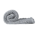 Dreamz Knitted Weighted Blanket Chunky Bulky Knit Throw Blanket 3kg Grey