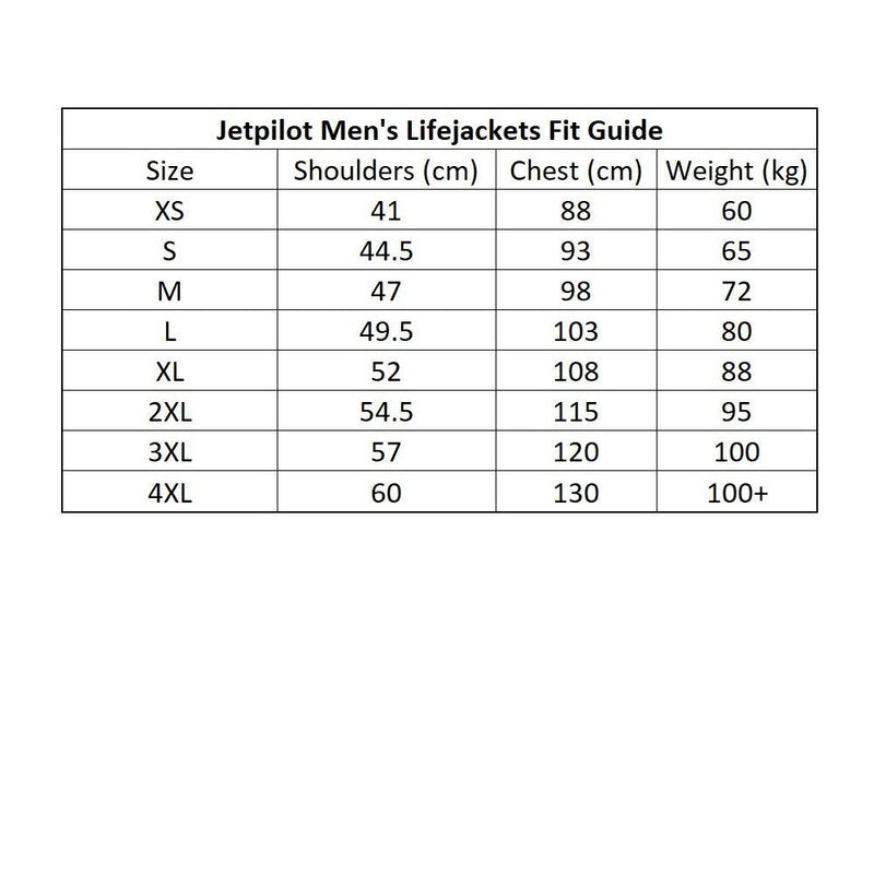 Jetpilot Cause Men's Suregrip L50 Neo PFD Vest Yellow/Grey Sizes S-4XL