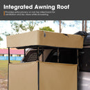 San Hima Camping Shower Tent Brown &Gas Hot Water Heater White &Shower Tent Base