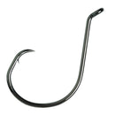 5 Packets of Eagle Claw Lazer Sharp L7228BP Platinum Black Octopus Circle Hooks