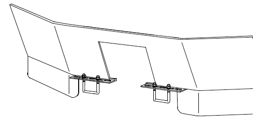 D-Flector Caravan Centre Cut-Out Stone Guard 2200mm - Angled (Special Aerospace Grade Heavy Duty Aluminum)