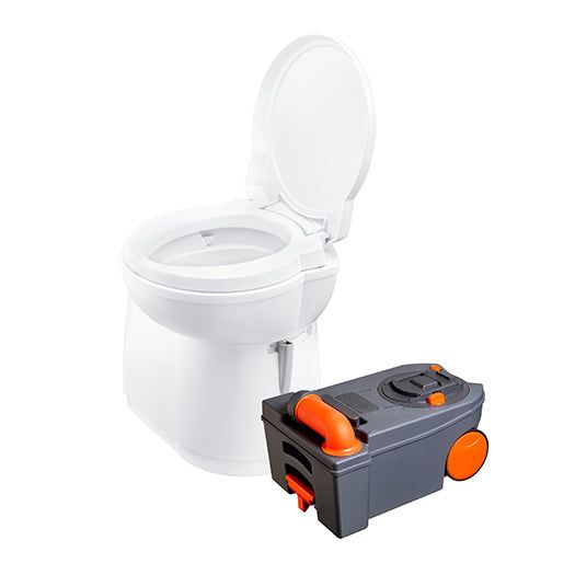 Thetford C263S Cassette Toilet With Swivel Plastic Bowl Black door