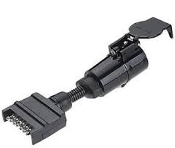 NARVA Trailer Connector - 7 Pin Socket (Car) to 7Pin Round (Trailer) -  82245BL