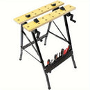 Folding Woodworking Workbench Tool Table with Storage