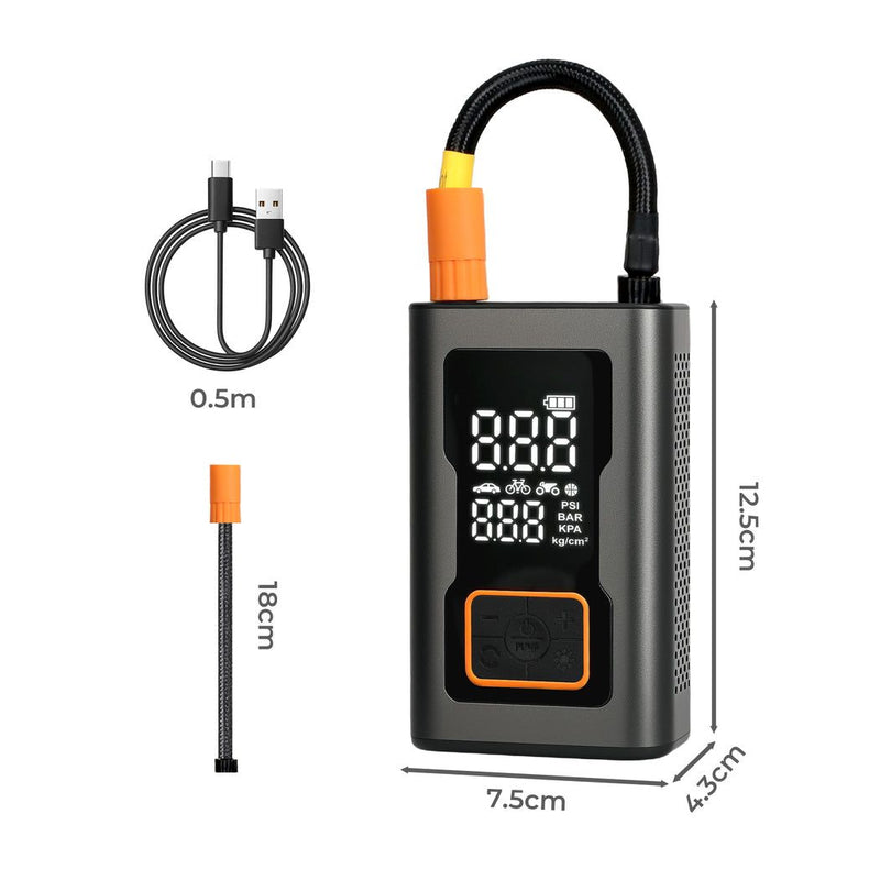 Traderight 12V 150PSI Tire Inflator Portable Air Compressor Auto Stop LED Light