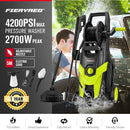 Fieryred 2700W Peak High Pressure Washer Cleaner Electric Max 4200PSI
