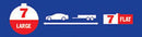 NARVA Trailer Connector -7 Pin Round Socket (Car) to 7 Pin Flat (Trailer)82235BL