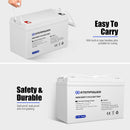 135AH 12V AGM Battery AMP Lead Acid SLA Deep Cycle Battery Dual Solar Power