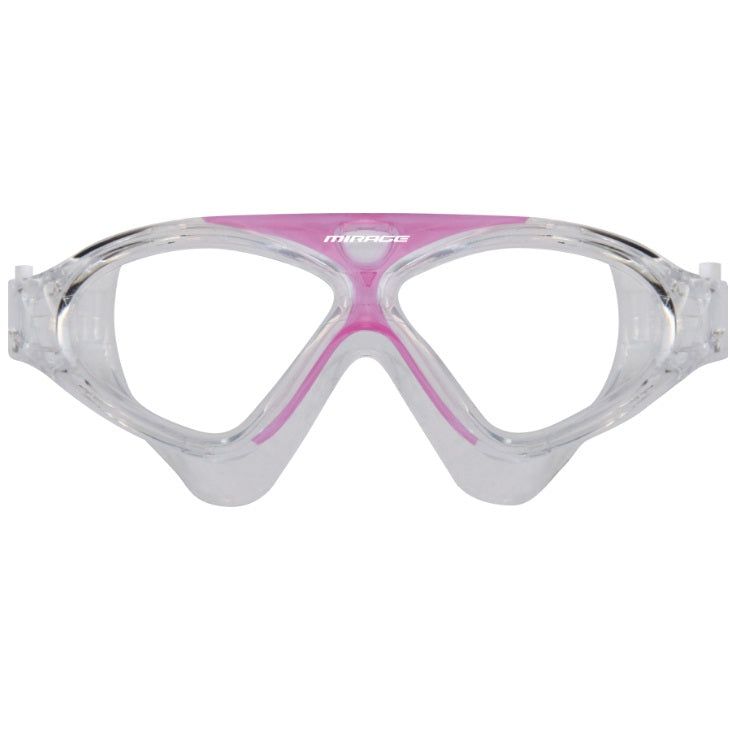 Mirage Lethal Junior Pink Full Size Kids Swimming Goggles with Ear Plugs