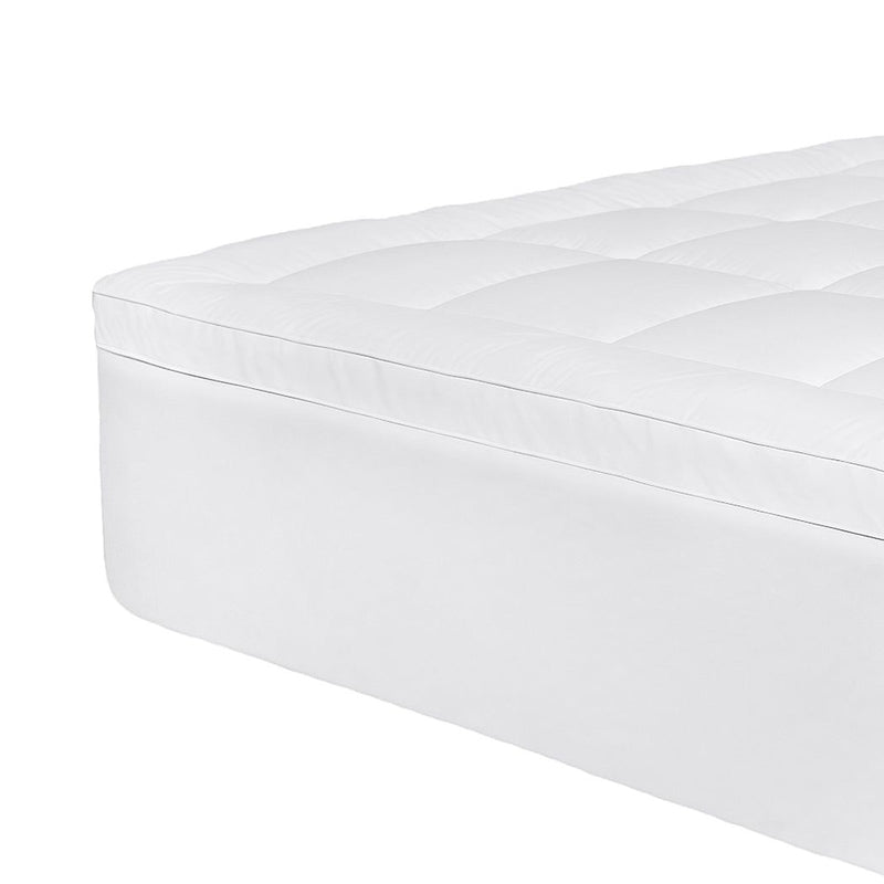 Dreamz Bedding Mattress Topper Pillowtop Cover Protector Machine Washable Single
