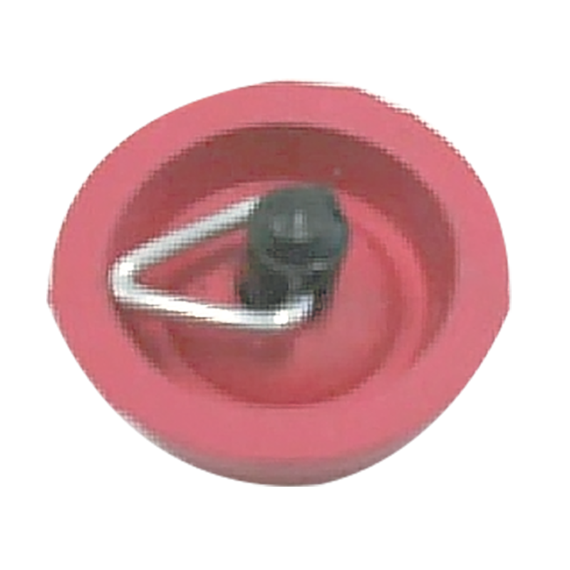 25mm Red Rubber Sink Plug with pull shackle