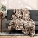 Dreamz Throw Blanket Luxury Tie-dyed Faux Fur 500GSM Bed Sofa Thick152x203cm